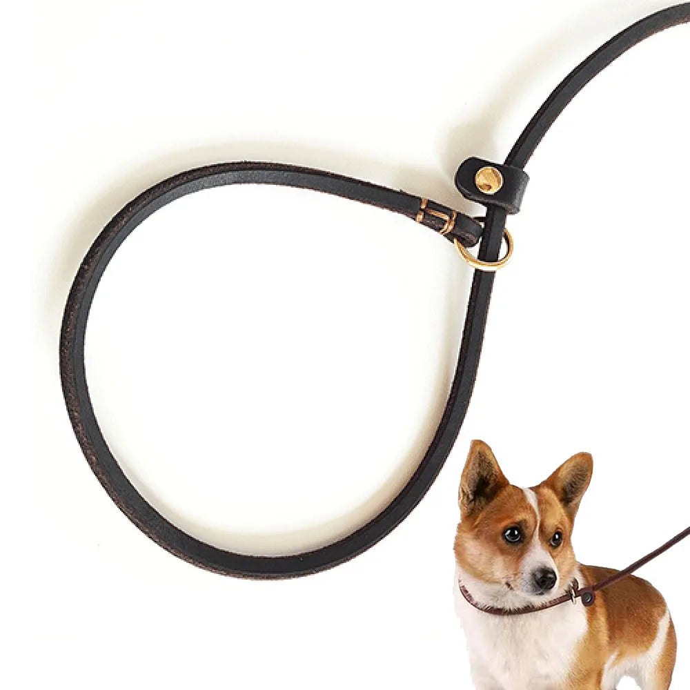 Real Leather Slip Lead