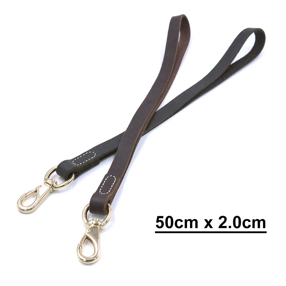 Real Leather Traffic Leash