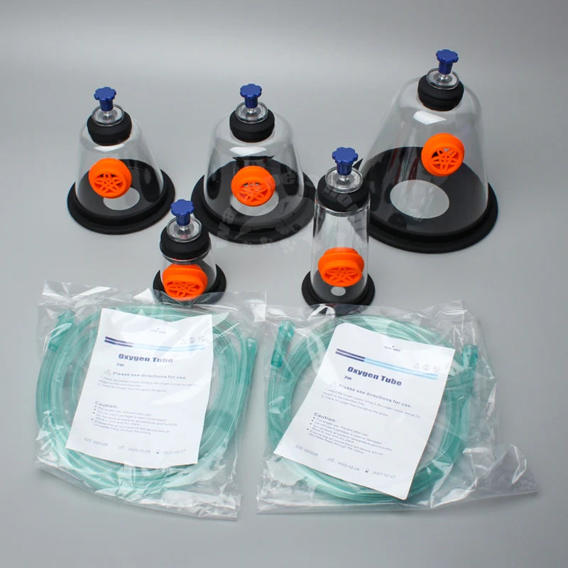 Pet Oxygen Mask Kit Dog Cat Oxygen Inhalation Atomizing Mask for Animals 5 Sizes Veterinary Tools