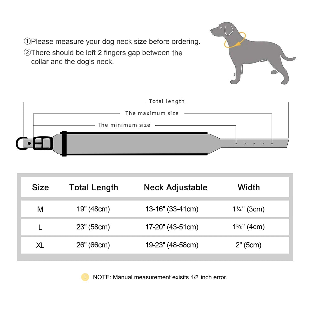 Personalized PU Leather Dog Collar