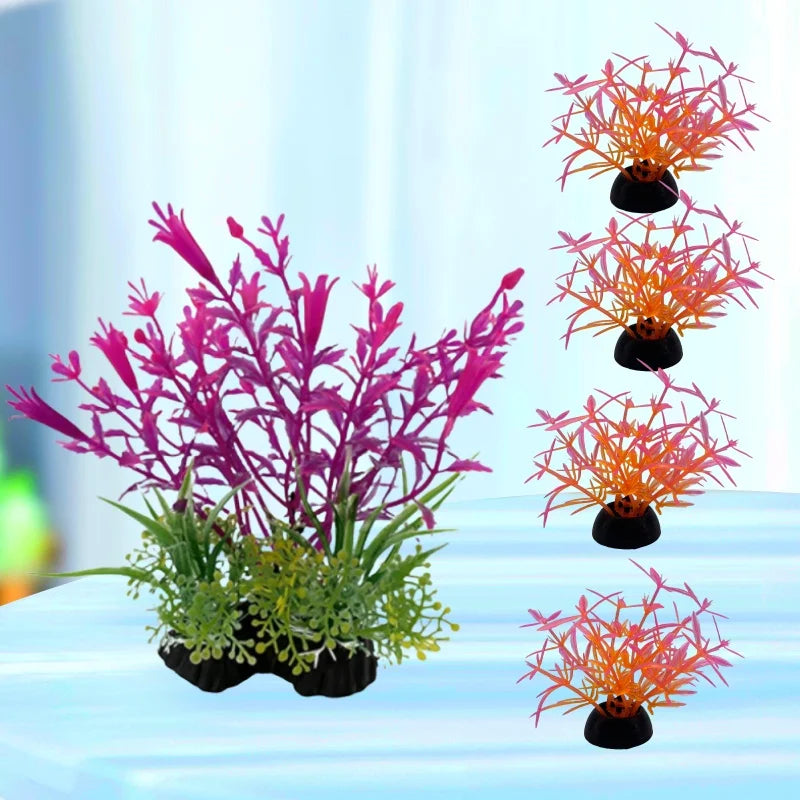 5pc Aquarium Plant Decor