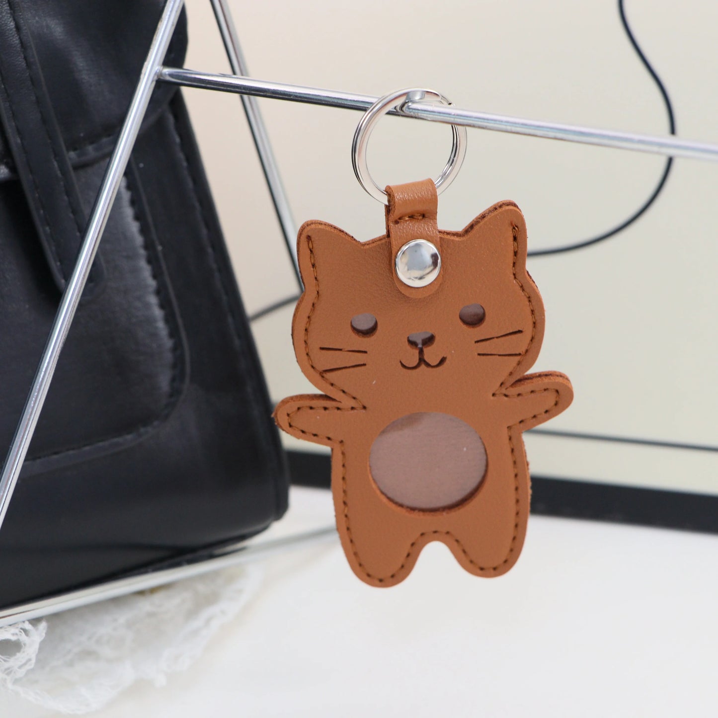Cat Hair Memorial Keychain