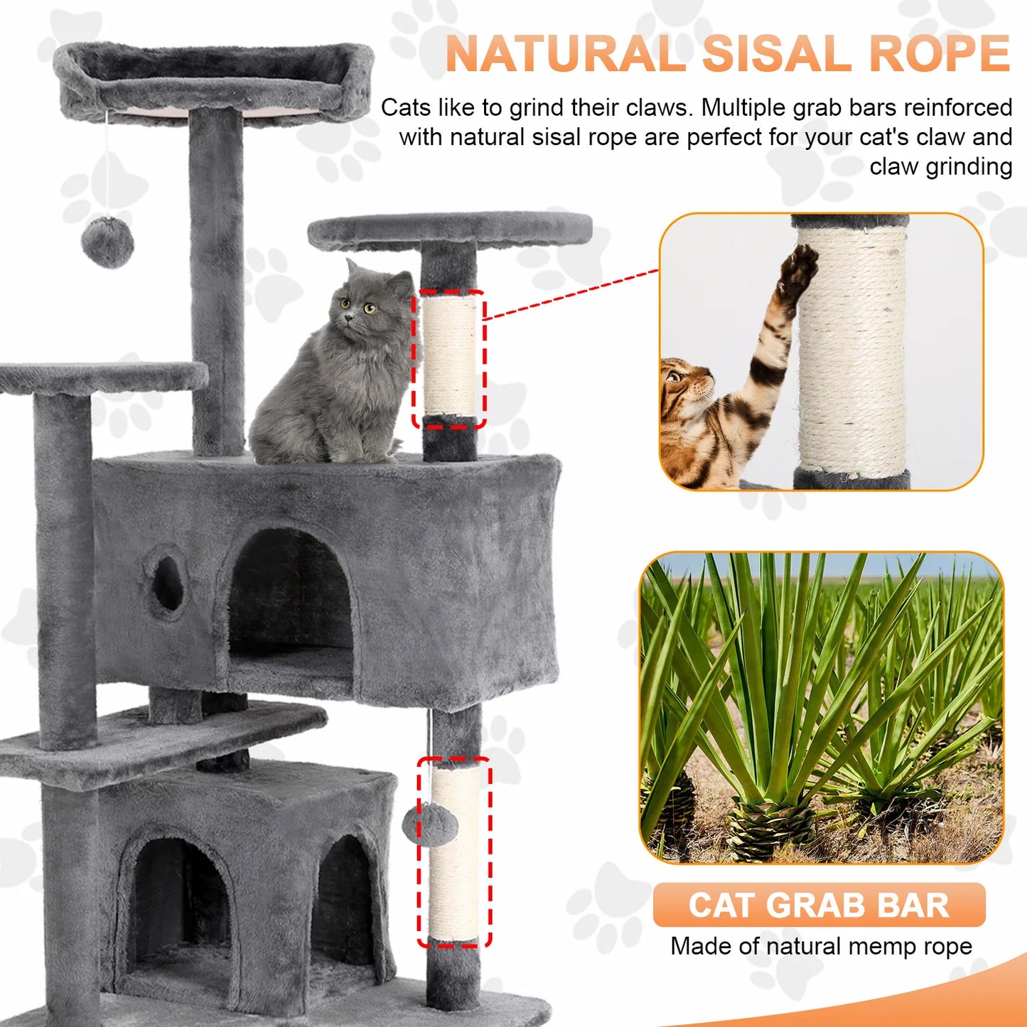 Cat Tree 54/70 Inch