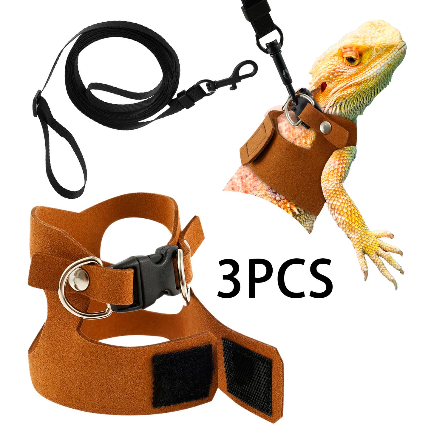3Pc/size Reptile Harness