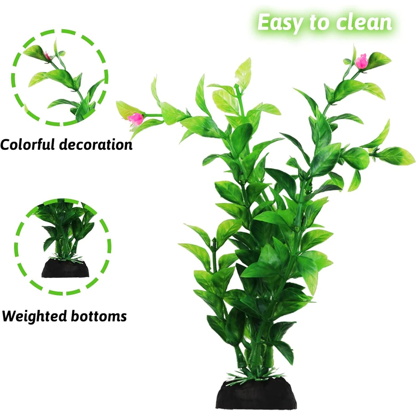 9/10pc Artificial Aquarium Plants