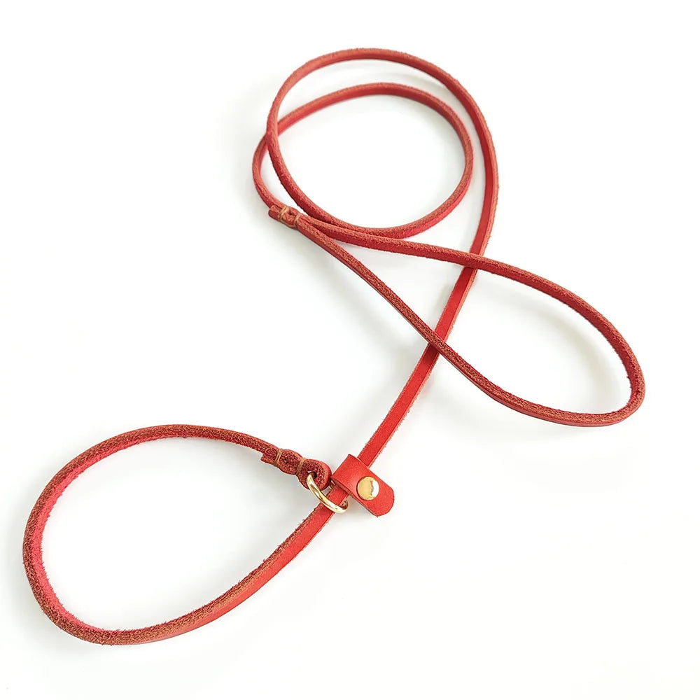 Real Leather Slip Lead