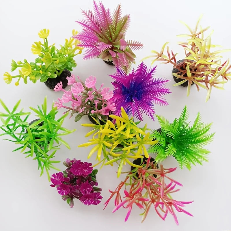 10pcs Aquarium Plant Decor