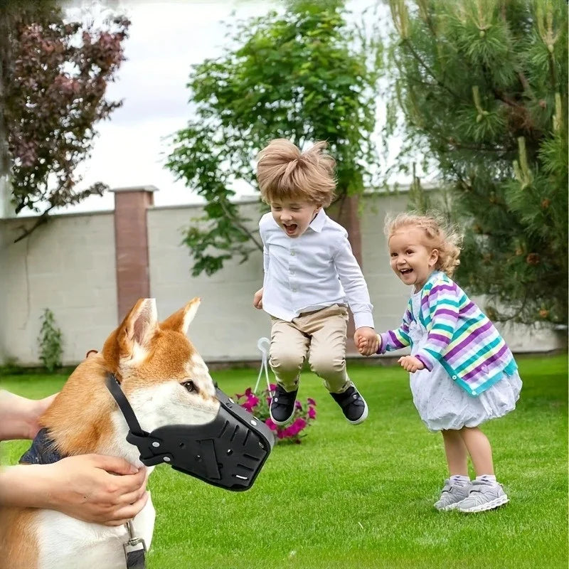 Adjustable Leather Basket Muzzle
