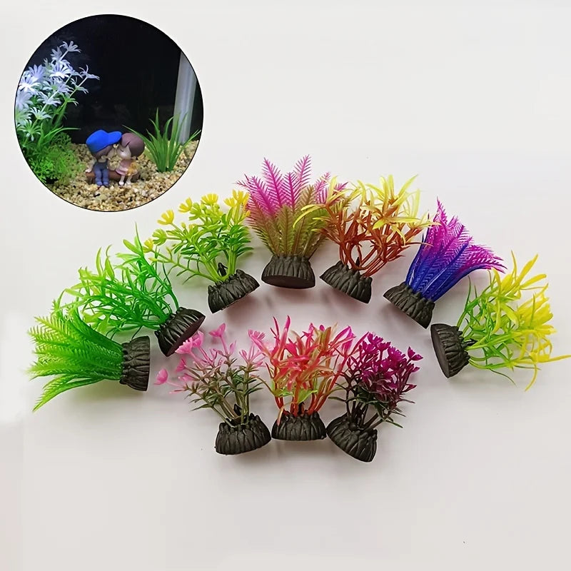 10pcs Aquarium Plant Decor