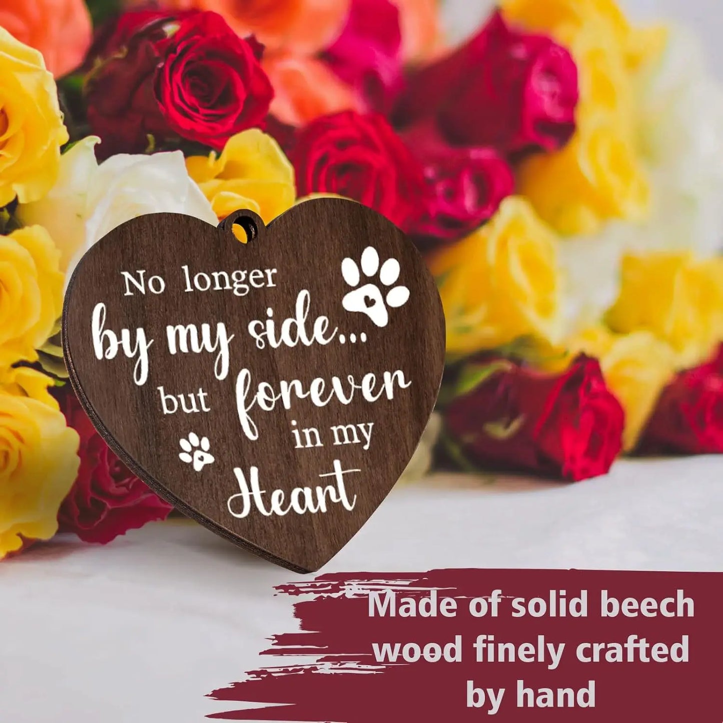 Rotatable 4x6 Wooden Photo Frame Memorial