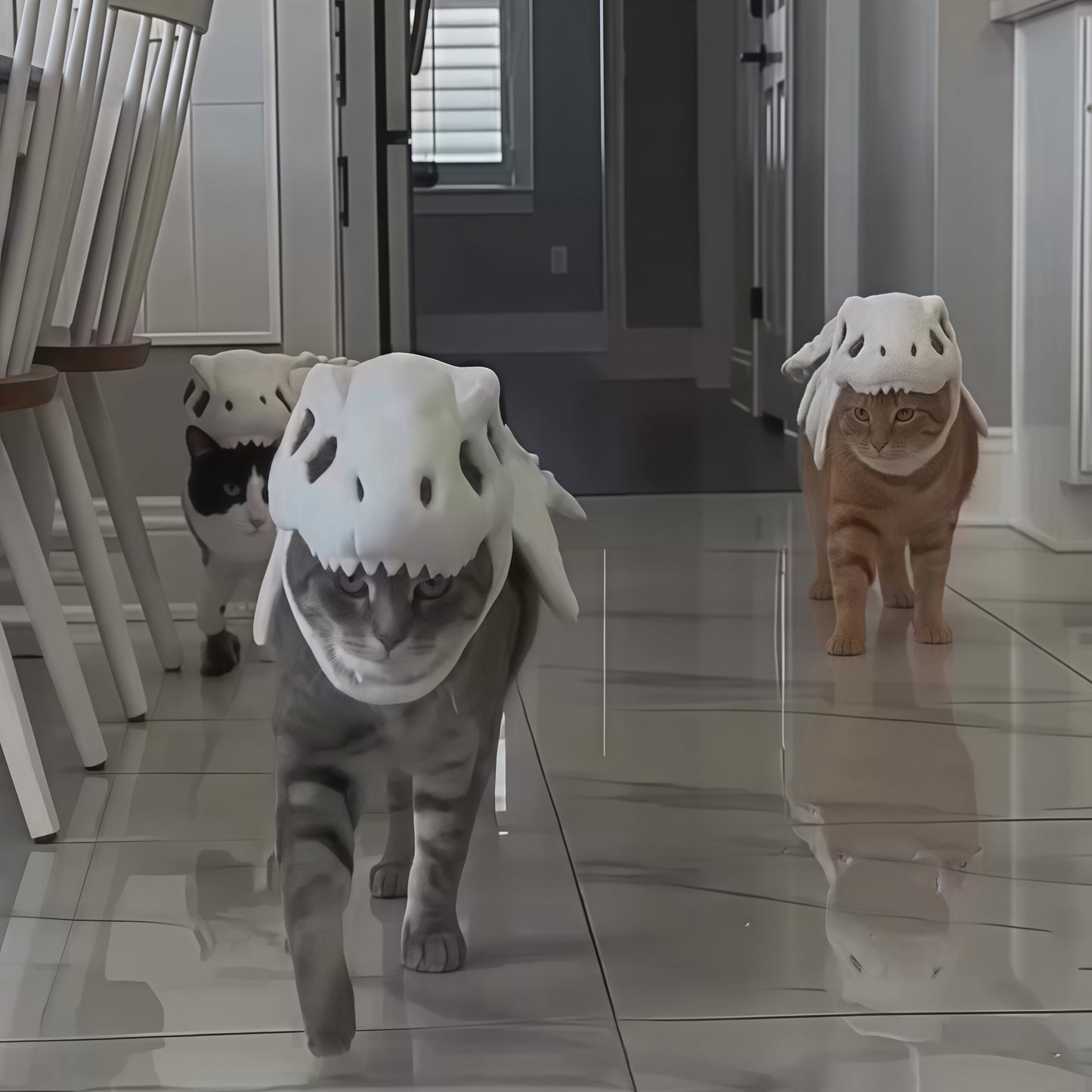 Dinosaur Skeleton Cat Costume
